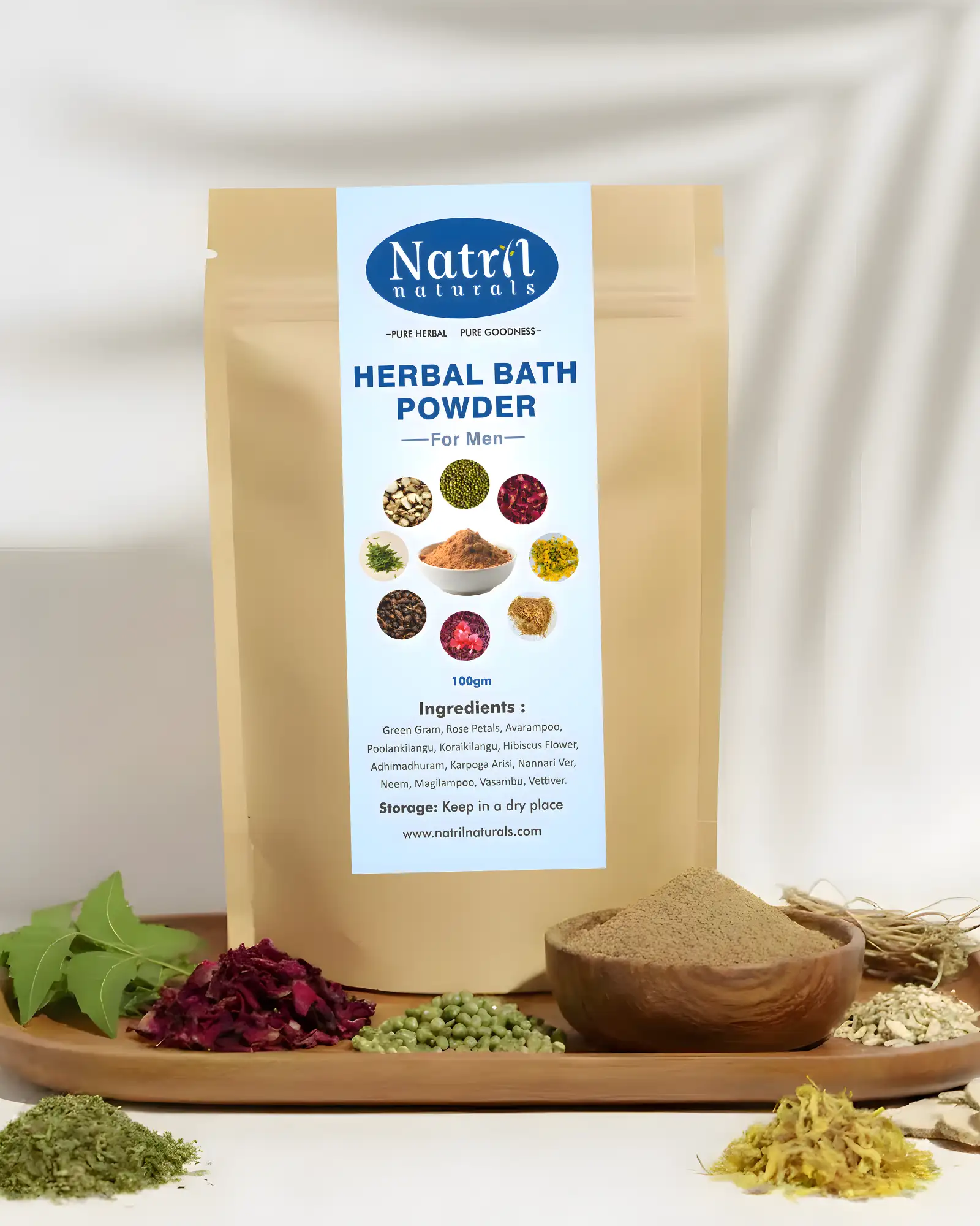HERBAL BATH POWDER MEN(100 g) - image 1